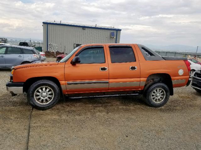 3GNEK12T34G238446 - 2004 CHEVROLET AVALANCHE ORANGE photo 9