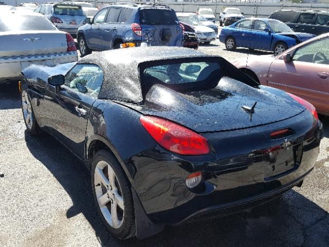 1G2MB35B66Y120102 - 2006 PONTIAC SOLSTICE BLACK photo 3