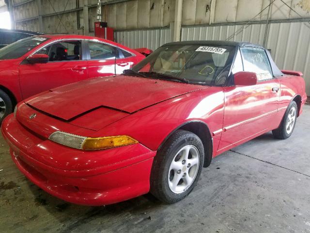 6MPLT01Z4R8603137 - 1994 MERCURY CAPRI RED photo 2