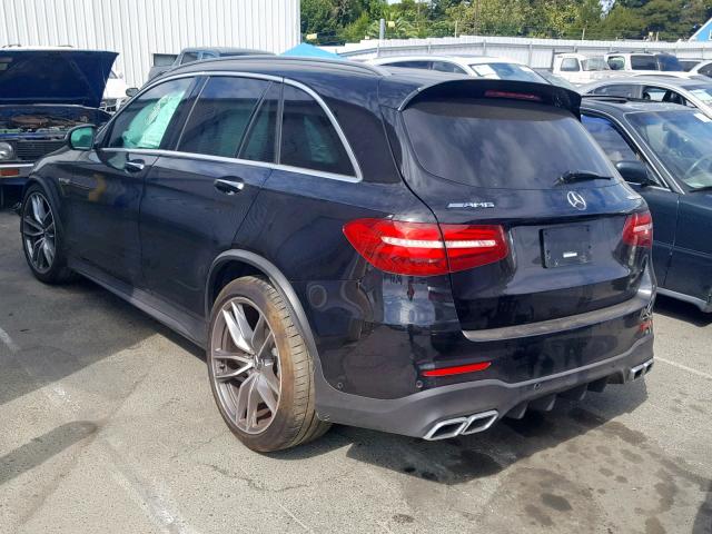 WDC0G8JBXKF501403 - 2019 MERCEDES-BENZ GLC 63 4MA BLACK photo 3