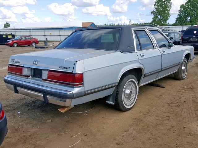 2MECM75F9MX674337 - 1991 MERCURY GRAND MARQ SILVER photo 4