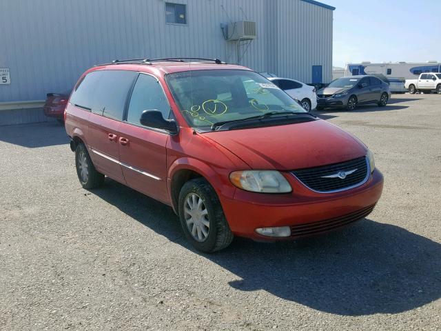 2C4GP54L43R217895 - 2003 CHRYSLER TOWN & COU RED photo 1