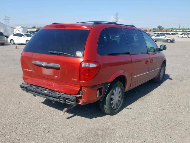 2C4GP54L43R217895 - 2003 CHRYSLER TOWN & COU RED photo 4