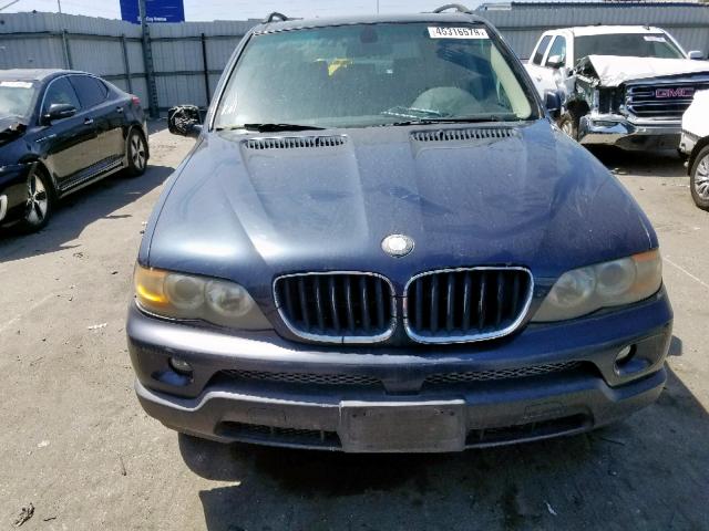 5UXFA13504LU20817 - 2004 BMW X5 3.0I BLUE photo 9