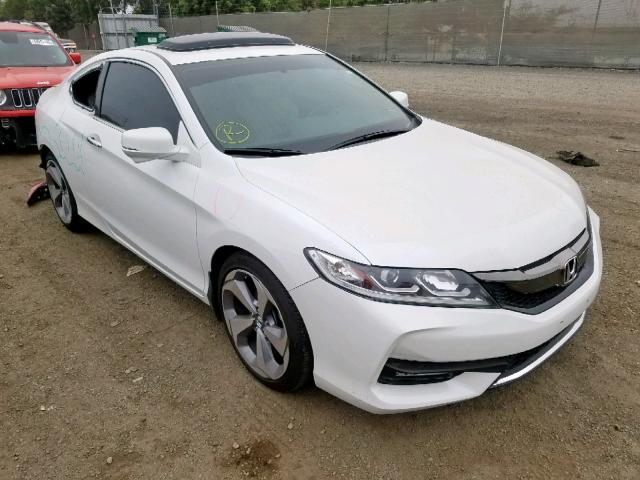 1HGCT1B85GA007187 - 2016 HONDA ACCORD EXL WHITE photo 1