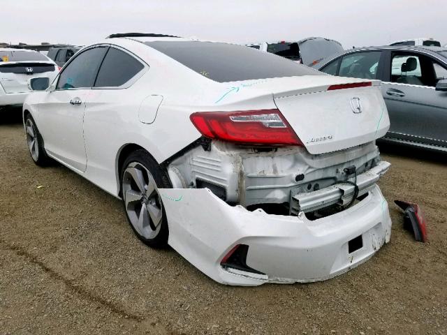 1HGCT1B85GA007187 - 2016 HONDA ACCORD EXL WHITE photo 3