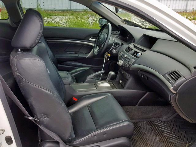 1HGCS22808A801234 - 2008 HONDA ACCORD EXL WHITE photo 5