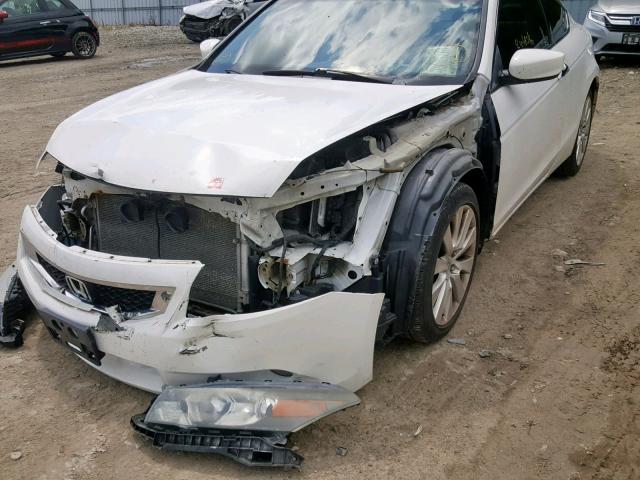 1HGCS22808A801234 - 2008 HONDA ACCORD EXL WHITE photo 9