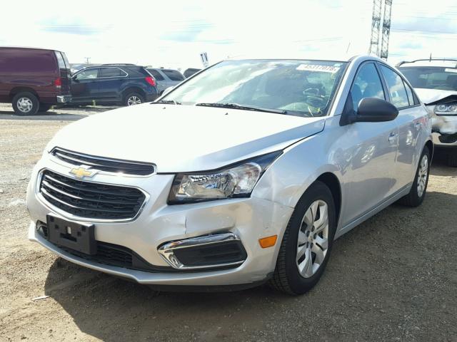 1G1PA5SH0F7295573 - 2015 CHEVROLET CRUZE LS SILVER photo 2