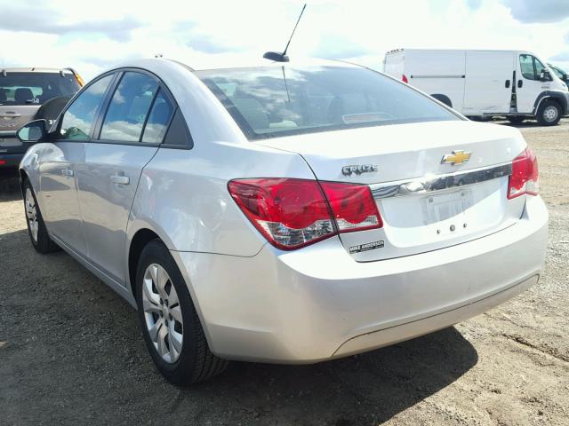 1G1PA5SH0F7295573 - 2015 CHEVROLET CRUZE LS SILVER photo 3