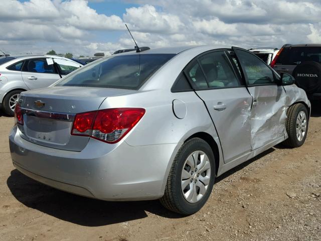 1G1PA5SH0F7295573 - 2015 CHEVROLET CRUZE LS SILVER photo 4