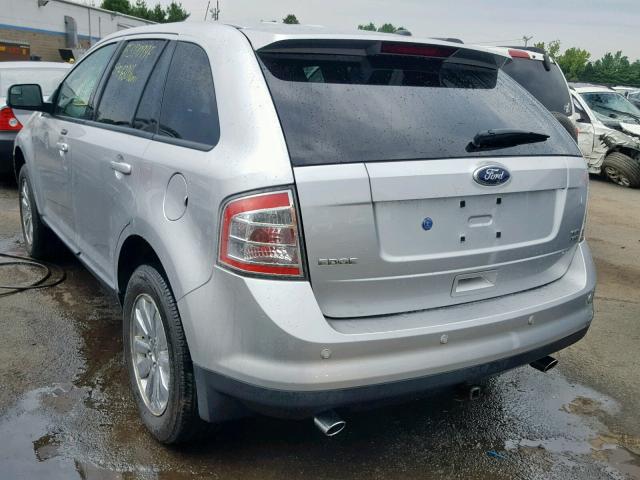 2FMDK4JC9ABB26347 - 2010 FORD EDGE SEL SILVER photo 3