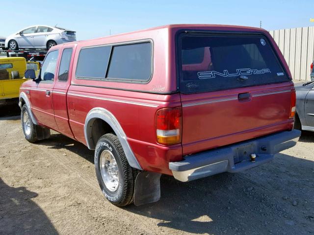 1FTCR15X2PPA27586 - 1993 FORD RANGER SUP RED photo 3