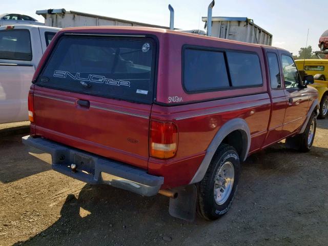 1FTCR15X2PPA27586 - 1993 FORD RANGER SUP RED photo 4