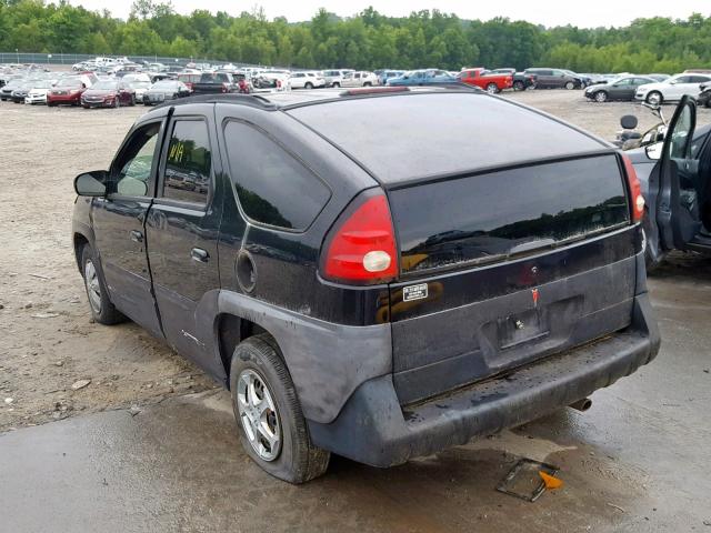 3G7DA03E71S512143 - 2001 PONTIAC AZTEK BLACK photo 3