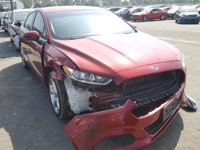 3FA6P0G79GR356889 - 2016 FORD FUSION S RED photo 1