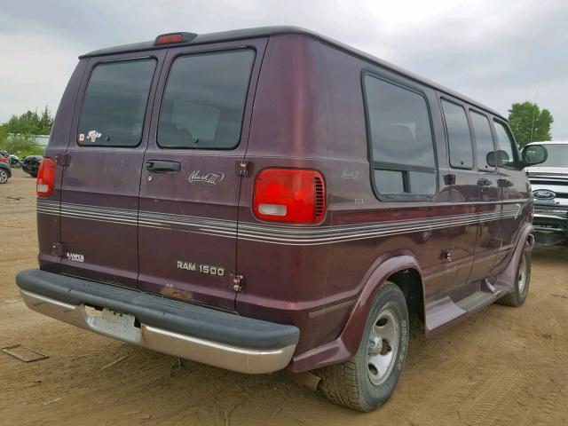 2B6HB11YXYK112794 - 2000 DODGE RAM VAN B1 PURPLE photo 4