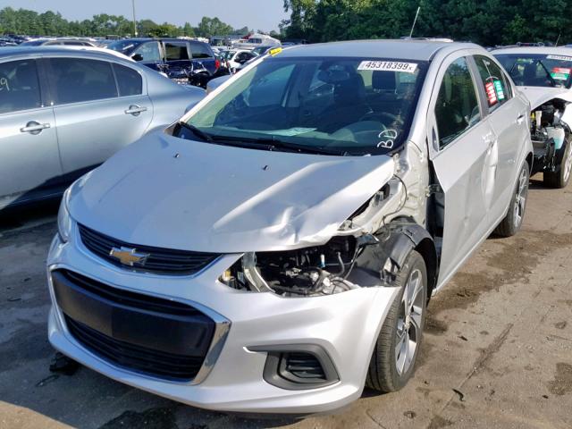 1G1JF5SB4J4134964 - 2018 CHEVROLET SONIC PREM SILVER photo 2