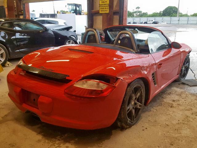 WP0CA29895U711002 - 2005 PORSCHE BOXSTER RED photo 4