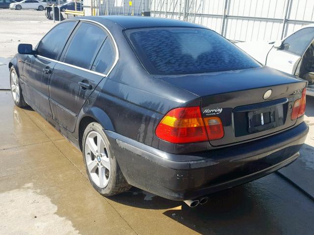 WBAEV53495KM39175 - 2005 BMW 330 I BLACK photo 3