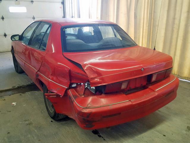 1G4NJ52M7TC427707 - 1996 BUICK SKYLARK GR RED photo 3