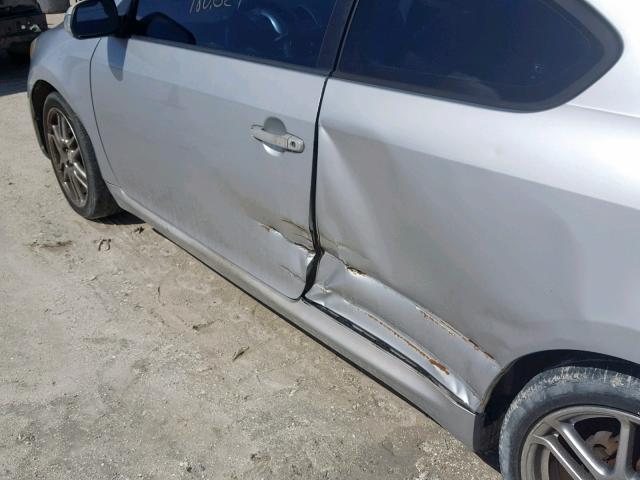 JTKDE177850020234 - 2005 TOYOTA SCION TC ვერცხლისფერი ფოტო 9