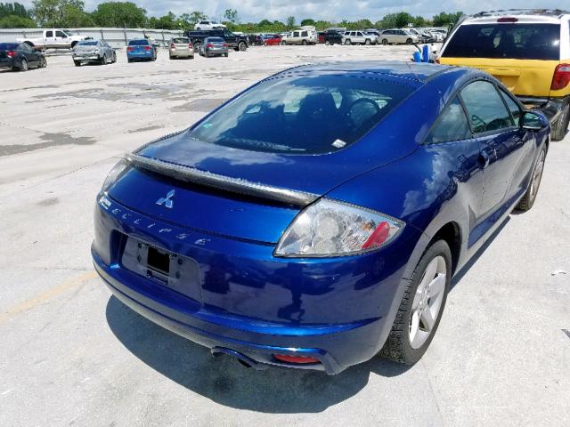 4A3AK24F19E022529 - 2009 MITSUBISHI ECLIPSE GS BLUE photo 4