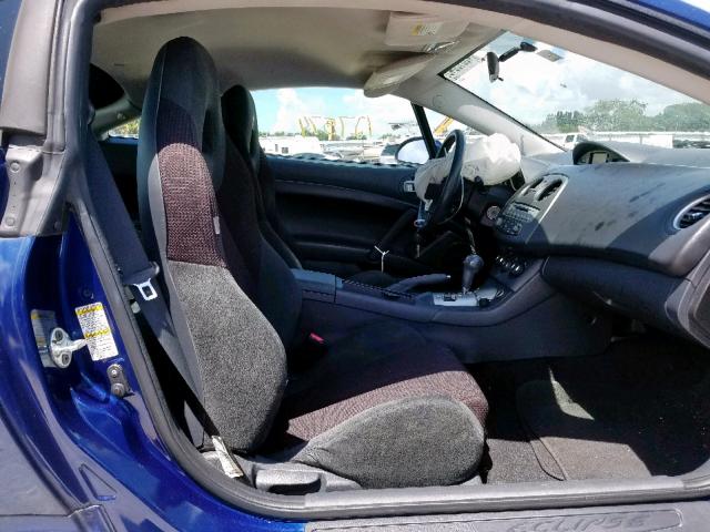 4A3AK24F19E022529 - 2009 MITSUBISHI ECLIPSE GS BLUE photo 5