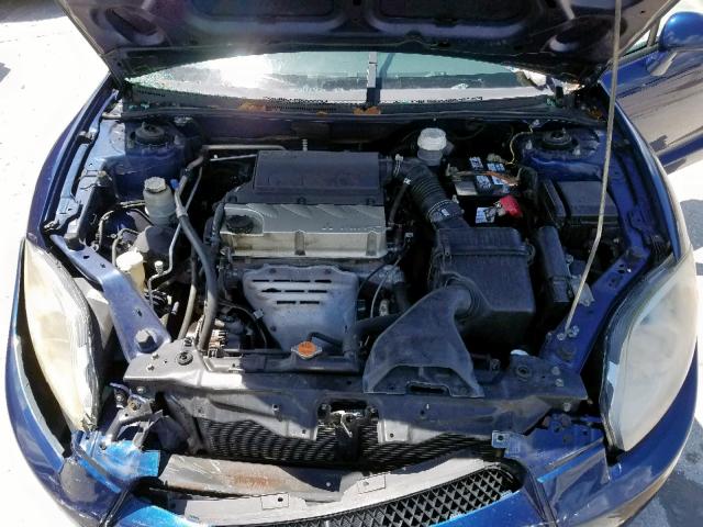 4A3AK24F19E022529 - 2009 MITSUBISHI ECLIPSE GS BLUE photo 7