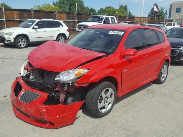 5Y2SM67866Z429420 - 2006 PONTIAC VIBE RED photo 2