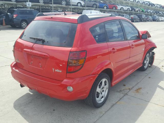 5Y2SM67866Z429420 - 2006 PONTIAC VIBE RED photo 4