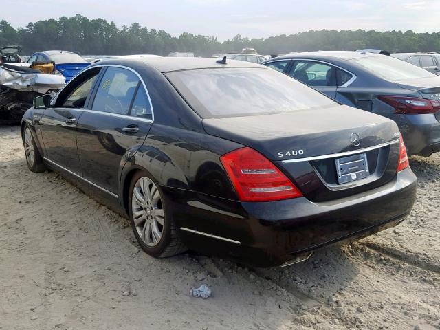 WDDNG9FB9AA291372 - 2010 MERCEDES-BENZ S 400 BLACK photo 3