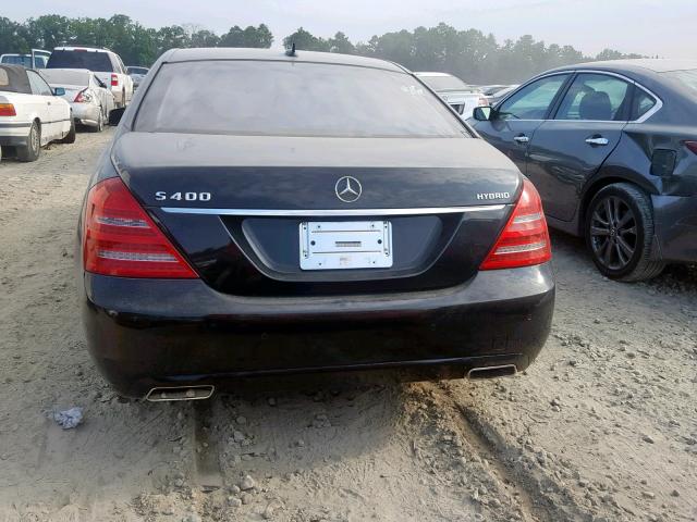 WDDNG9FB9AA291372 - 2010 MERCEDES-BENZ S 400 BLACK photo 9