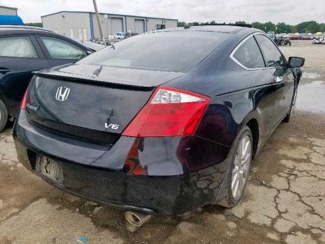 1HGCS22889A000911 - 2009 HONDA ACCORD EXL BLACK photo 4