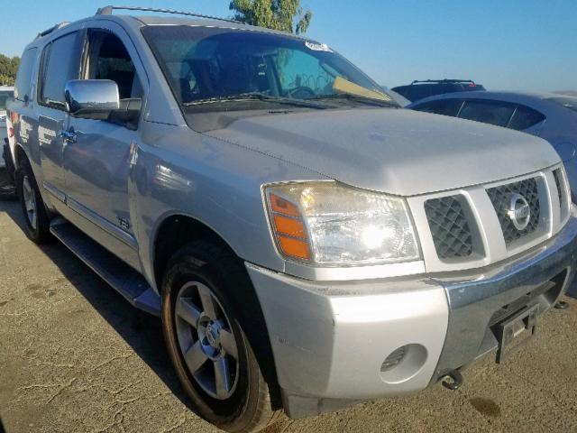 5N1AA08B45N730572 - 2005 NISSAN ARMADA SE SILVER photo 1