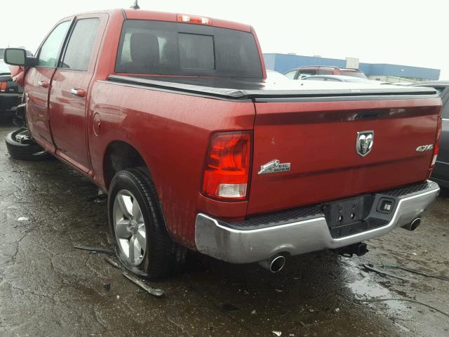 1C6RR7LT6ES151424 - 2014 DODGE RAM BURGUNDY photo 3