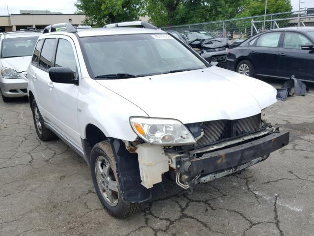 JA4LX31F26U052416 - 2006 MITSUBISHI OUTLANDER WHITE photo 1