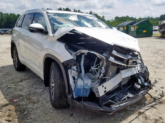 5TDJZRFH0JS548350 - 2018 TOYOTA HIGHLANDER WHITE photo 1