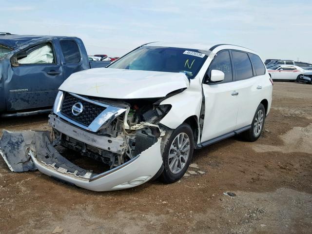 5N1AR2MN1DC618603 - 2013 NISSAN PATHFINDER WHITE photo 2