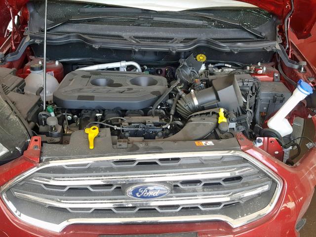 MAJ6P1WL3JC243031 - 2018 FORD ECOSPORT T MAROON photo 7