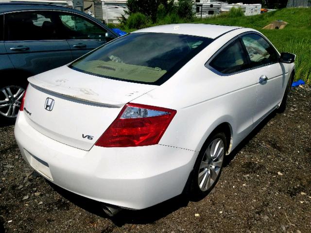 1HGCS22818A016950 - 2008 HONDA ACCORD EXL WHITE photo 4