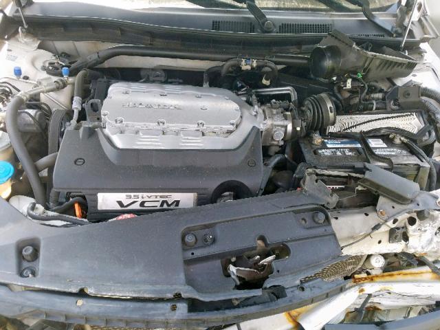 1HGCS22818A016950 - 2008 HONDA ACCORD EXL WHITE photo 7