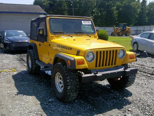 1J4FA29176P717701 - 2006 JEEP WRANGLER / YELLOW photo 1