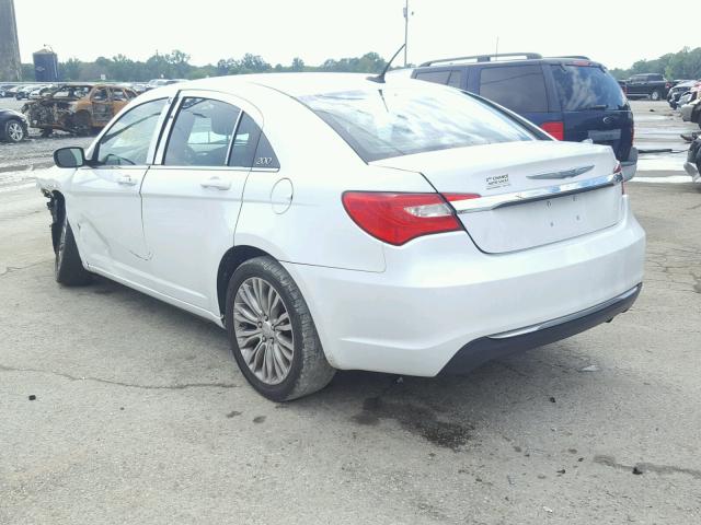 1C3CCBAB3CN256855 - 2012 CHRYSLER 200 LX WHITE photo 3