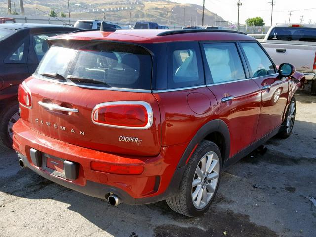 WMWLU5C54H2E82350 - 2017 MINI COOPER S C RED photo 4