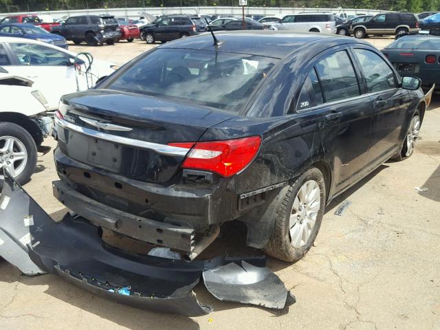 1C3BC4FB7BN549205 - 2011 CHRYSLER 200 LX BLACK photo 4