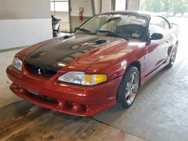 1FALP47V4TF111871 - 1996 FORD MUSTANG CO BURGUNDY photo 2