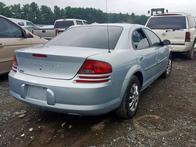 1B3EJ46XX1N683815 - 2001 DODGE STRATUS SE BLUE photo 4