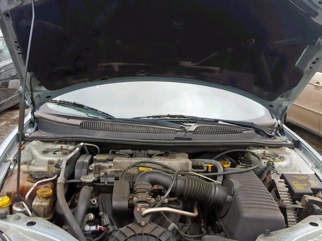 1B3EJ46XX1N683815 - 2001 DODGE STRATUS SE BLUE photo 7