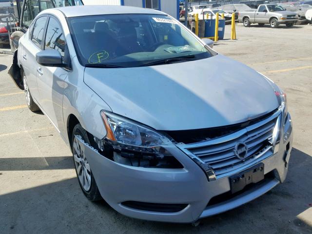 3N1AB7AP9FY297726 - 2015 NISSAN SENTRA S SILVER photo 1